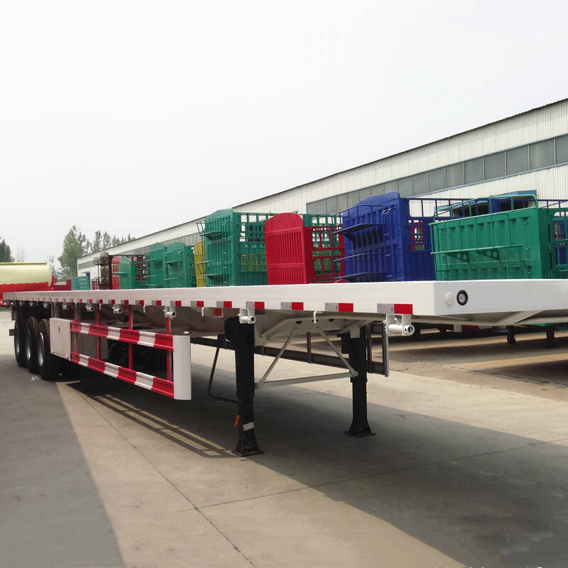 Tri Axle Flatbed Tractor Trailer