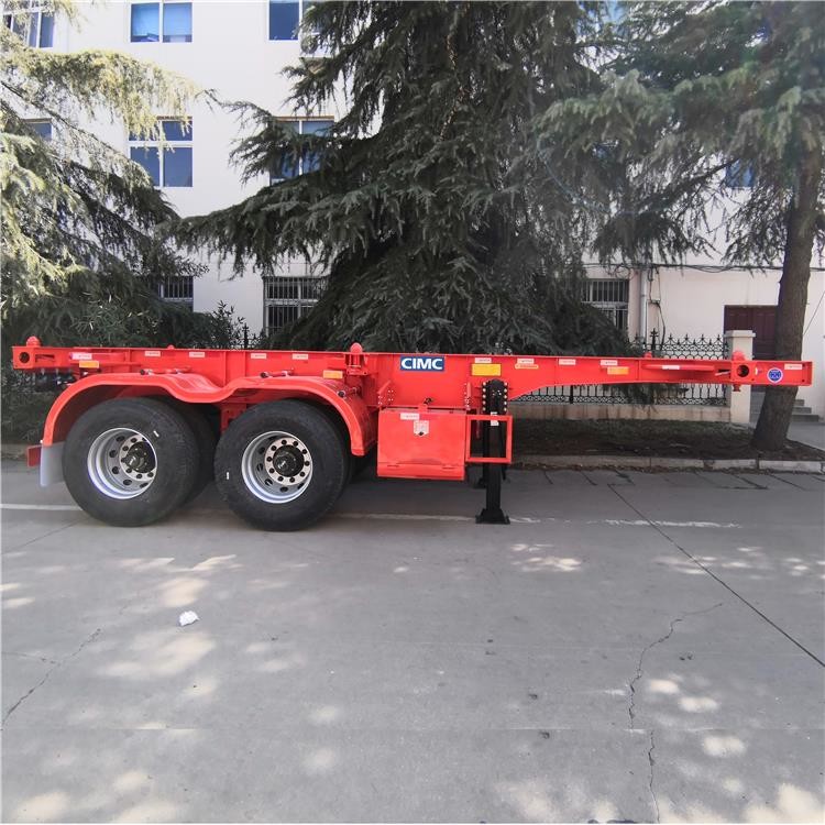 Skeleton Semi 2 Axle 20Ft Container Chassis Trailer