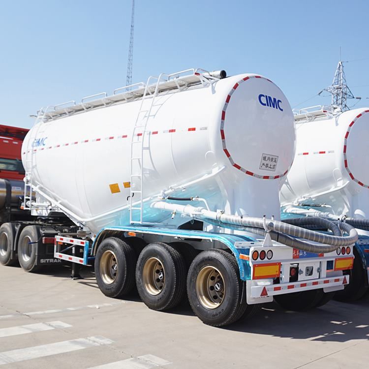 45cbm Silobas Bulk Cement Trailer Tri Axle