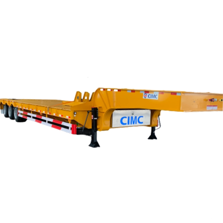 Used Tri Axle Semi Low Loader Truck Trailer