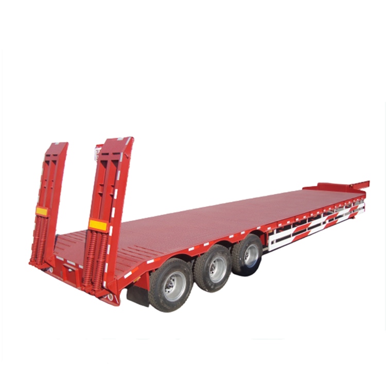 Tri Axle 50 Ton Semi Low Loader Trailer for Sale