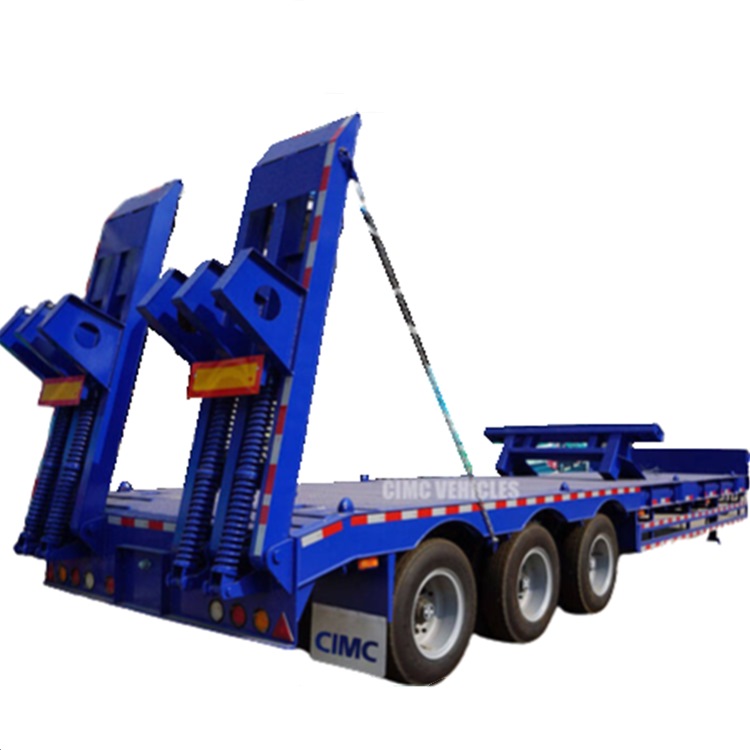 CIMC 3 Axle Low Loaders Trailer 100 Ton