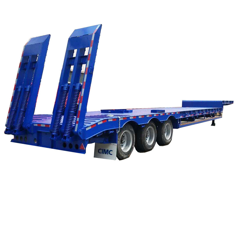 CIMC Tri Axle Low Loaders Transport Semi Trailer