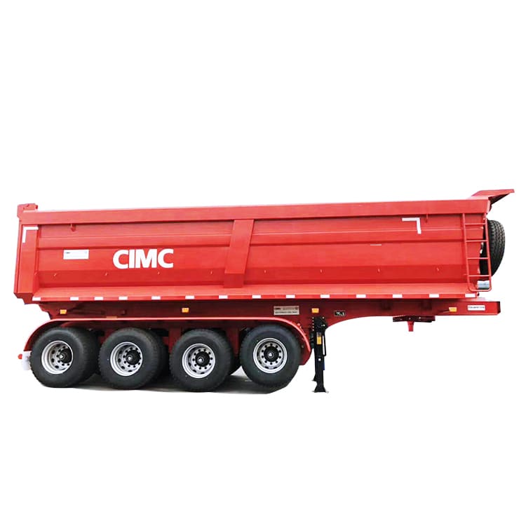 4 Axles 35 Cubic Rear Semi Tipper Trailer