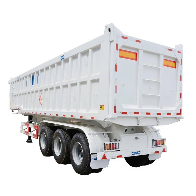 3 Axle End Dump Semi Trailer