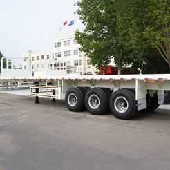 Flat Bed Trailer with Front Wall