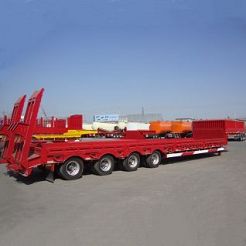 CIMC 4 Axle Low Bed Truck for Sale