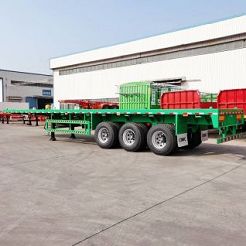 CIMC 40ft Tri Axle Flatbed Semi Trailer Manufacturer