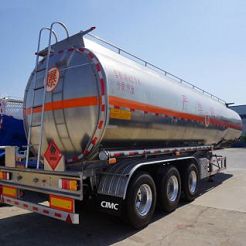 Aluminum Fuel Oil Diesel Tanker Semi Trailer for Sale - CIMC Trailer