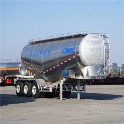 Tri Axle 35cbm Aluminium Dry Bulk Tanker Trailer-CIMC Manufacturer