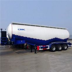 CIMC 60 65cbm W shape Bulk Cement Powder Transport Tanker Truck
