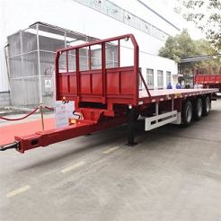 CIMC 2 Axle 20ft Container Flatbed Cargo Full Drawbar Trailer for Sale