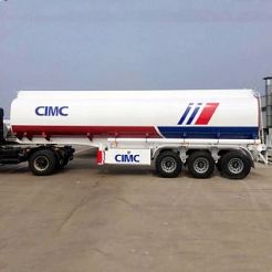 CIMC 3 Axle 33000 Liters Stainless steel Fuel Tank Semi Trailer for Sale