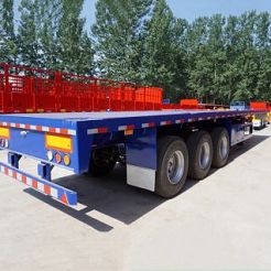 CIMC 3 Axle 40ft Container Transport Flat Body Bed Platform Trailer
