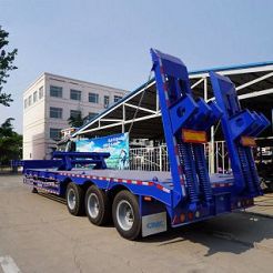 CIMC Tri Axle Excavator Semi Trailer Transport Manufacturers For Sale