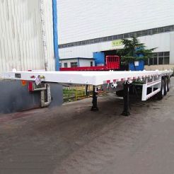 CIMC 3 Axle Flatbed Container Carrier Semi Trailer