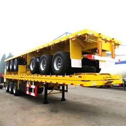 Tri Axle Flatbed Container Trailer-CIMC Manufacturer