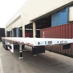 3 Axle Flatbed Container Semi Trailer-CIMC Manufacturer