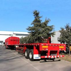 CIMC 2 Axle Flatbed Container Trailer