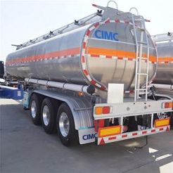 CIMC Fuel Tanker Trailer of Aluminium