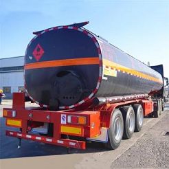 3700mm 45000 Liters Bitumen Tanker Trailer Asphalt Loading