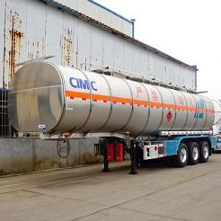 45CBM Aluminum Tanker Trailer with Ari Suspension