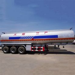 Tri Axle 45000 Liters Aluminum Tanker Trailer 50T Payload