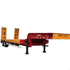CIMC 2 Axle Low Loader Truck Trailer for Sale