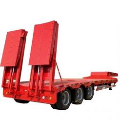 CIMC 3 Axle Lowbed Trailer Truck for Sale