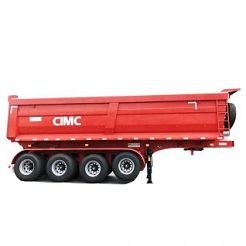 4 Axles 35 Cubic Rear Semi Tipper Trailer