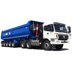 CIMC 5 Axles 35 Cubic Semi Tipper Trailer